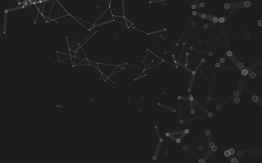 Çokgen alanı düşük Poli koyu arka plan, 3d render