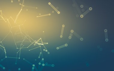 Çokgen alanı düşük Poli koyu arka plan, 3d render