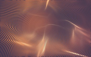 Çokgen alanı düşük Poli koyu arka plan, 3d render