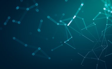 Çokgen alanı düşük Poli koyu arka plan, 3d render