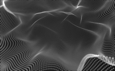 Çokgen alanı düşük Poli koyu arka plan, 3d render