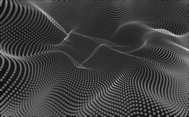 Çokgen alanı düşük Poli koyu arka plan, 3d render