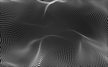 Çokgen alanı düşük Poli koyu arka plan, 3d render