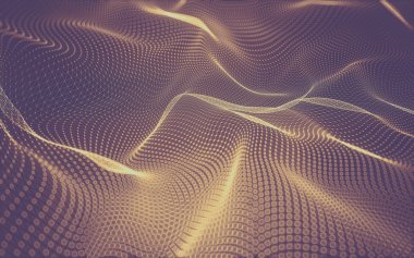 Çokgen alanı düşük Poli koyu arka plan, 3d render