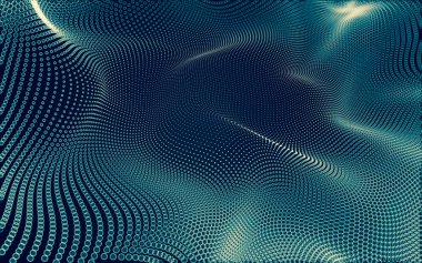 Çokgen alanı düşük Poli koyu arka plan, 3d render