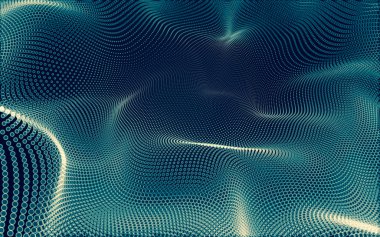 Çokgen alanı düşük Poli koyu arka plan, 3d render