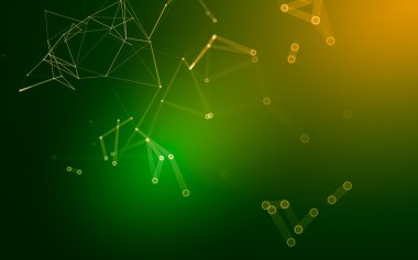 Çokgen alanı düşük Poli koyu arka plan, 3d render