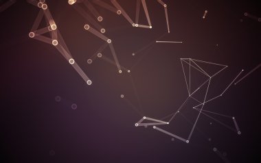 Çokgen alanı düşük Poli koyu arka plan, 3d render