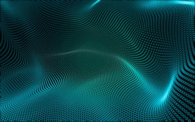 Çokgen alanı düşük Poli koyu arka plan, 3d render