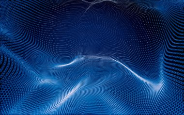 Çokgen alanı düşük Poli koyu arka plan, 3d render