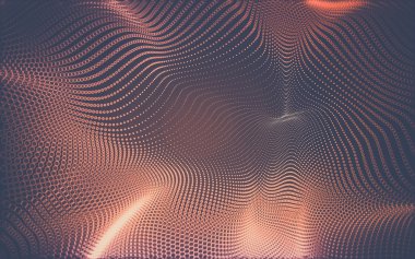 Çokgen alanı düşük Poli koyu arka plan, 3d render