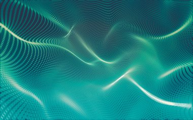 Çokgen alanı düşük Poli koyu arka plan, 3d render