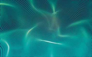 Çokgen alanı düşük Poli koyu arka plan, 3d render