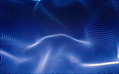 Çokgen alanı düşük Poli koyu arka plan, 3d render