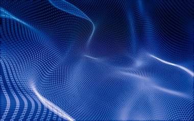 Çokgen alanı düşük Poli koyu arka plan, 3d render