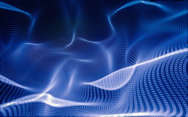 Çokgen alanı düşük Poli koyu arka plan, 3d render