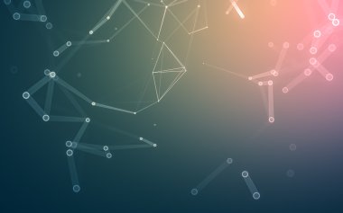 Çokgen alanı düşük Poli koyu arka plan, 3d render