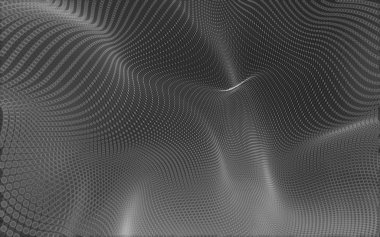 Çokgen alanı düşük Poli koyu arka plan, 3d render