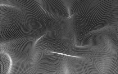 Çokgen alanı düşük Poli koyu arka plan, 3d render