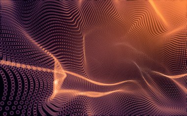 Çokgen alanı düşük Poli koyu arka plan, 3d render