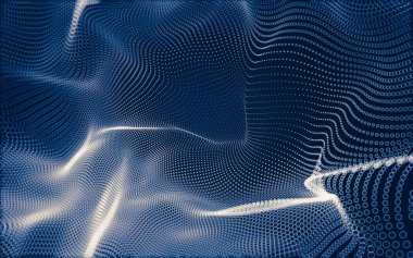 Çokgen alanı düşük Poli koyu arka plan, 3d render