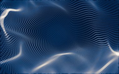 Çokgen alanı düşük Poli koyu arka plan, 3d render