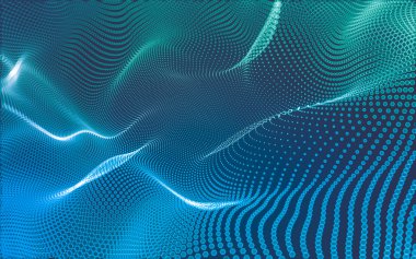 Çokgen alanı düşük Poli koyu arka plan, 3d render