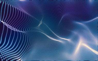 Çokgen alanı düşük Poli koyu arka plan, 3d render