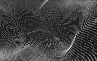 Çokgen alanı düşük Poli koyu arka plan, 3d render