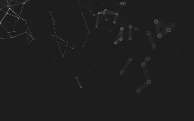 Çokgen alanı düşük Poli koyu arka plan, 3d render