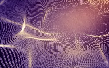 Çokgen alanı düşük Poli koyu arka plan, 3d render