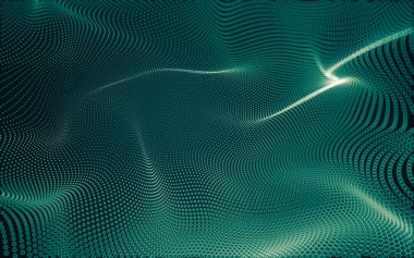 Çokgen alanı düşük Poli koyu arka plan, 3d render