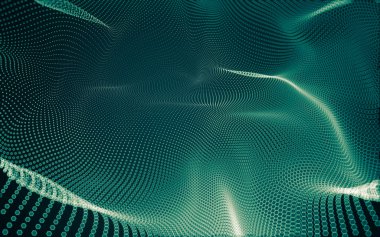 Çokgen alanı düşük Poli koyu arka plan, 3d render