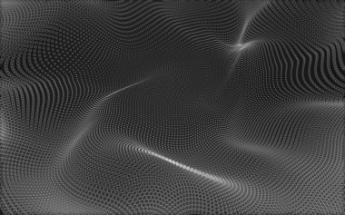 Çokgen alanı düşük Poli koyu arka plan, 3d render