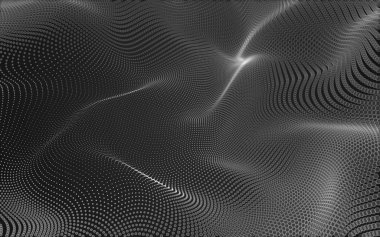 Çokgen alanı düşük Poli koyu arka plan, 3d render