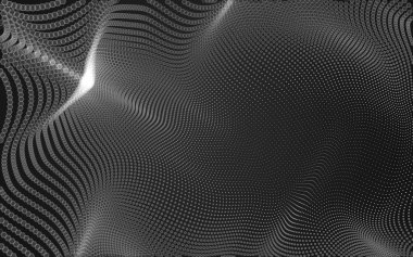 Çokgen alanı düşük Poli koyu arka plan, 3d render