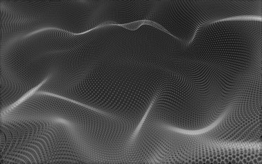 Çokgen alanı düşük Poli koyu arka plan, 3d render