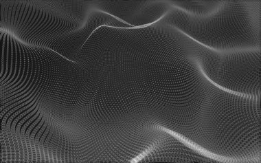 Çokgen alanı düşük Poli koyu arka plan, 3d render