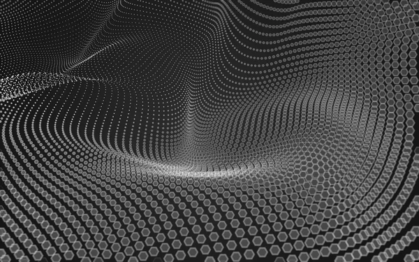 Çokgen alanı düşük Poli koyu arka plan, 3d render