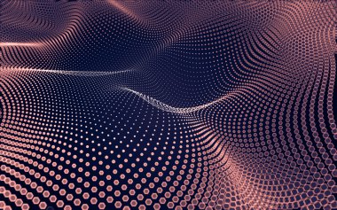 Çokgen alanı düşük Poli koyu arka plan, 3d render