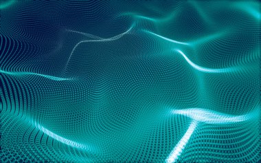 Çokgen alanı düşük Poli koyu arka plan, 3d render