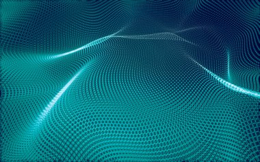 Çokgen alanı düşük Poli koyu arka plan, 3d render