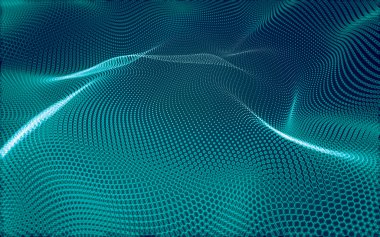 Çokgen alanı düşük Poli koyu arka plan, 3d render