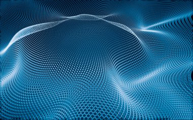 Çokgen alanı düşük Poli koyu arka plan, 3d render