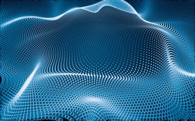 Çokgen alanı düşük Poli koyu arka plan, 3d render