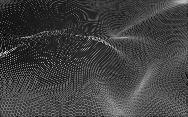抽象的な多角形空間低ポリ暗い背景、3 d レンダリング — ストック写真
