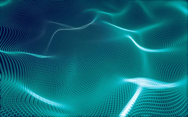 Çokgen alanı düşük Poli koyu arka plan, 3d render