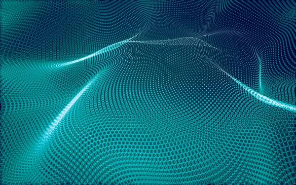 Çokgen alanı düşük Poli koyu arka plan, 3d render