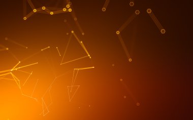 Çokgen alanı düşük Poli koyu arka plan, 3d render