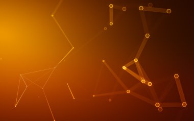 Çokgen alanı düşük Poli koyu arka plan, 3d render